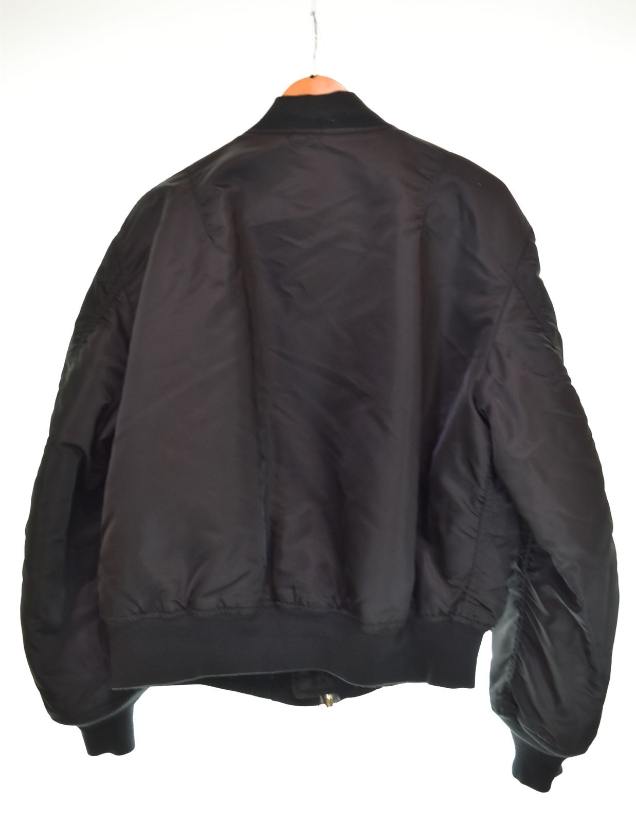 アルファ ALPHA USAF MA-1 フライトジャケット MIL-J-82790J ジャケット ブラック LLサイズ 103MT-3214