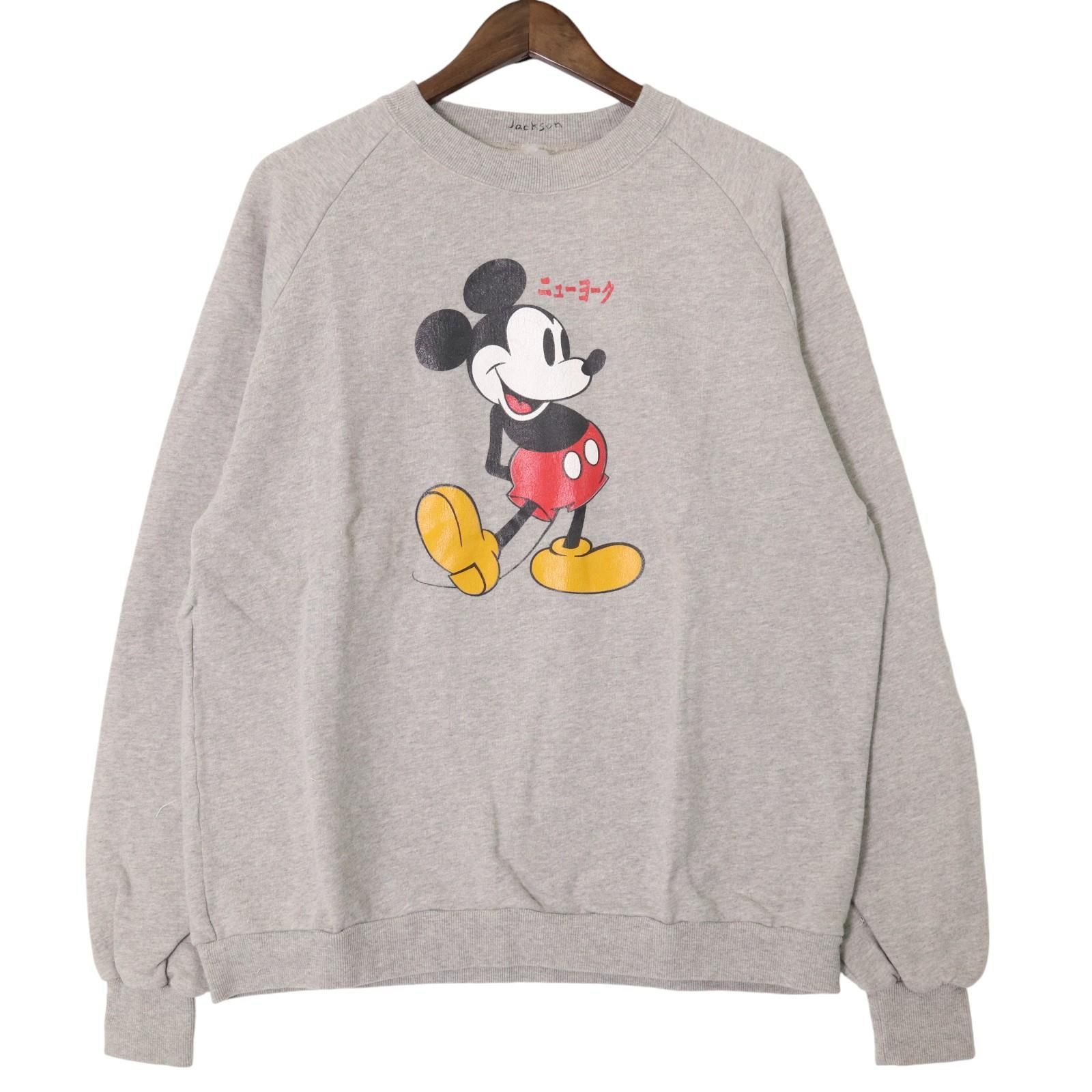 未使用品 JACKSON MATISSE / MICKEY MOUSE ニューヨーク Sweat ジャクソンマティス スウェット トレーナー JM22SSDI01 Gray 表記サイズL　【JMT】