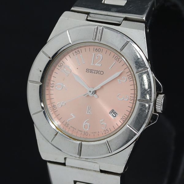 【稼働/良品/保箱付】SEIKO クオーツ 7N82-0620 ルキア ピンク系 稼動 QZ 良品 セイコー ルキア 7N82-0620 ピンクゴールド文字盤