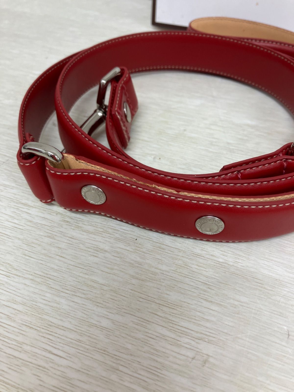COACH コーチ 犬用首輪＆リード レッド 赤 Lサイズ - メルカリ