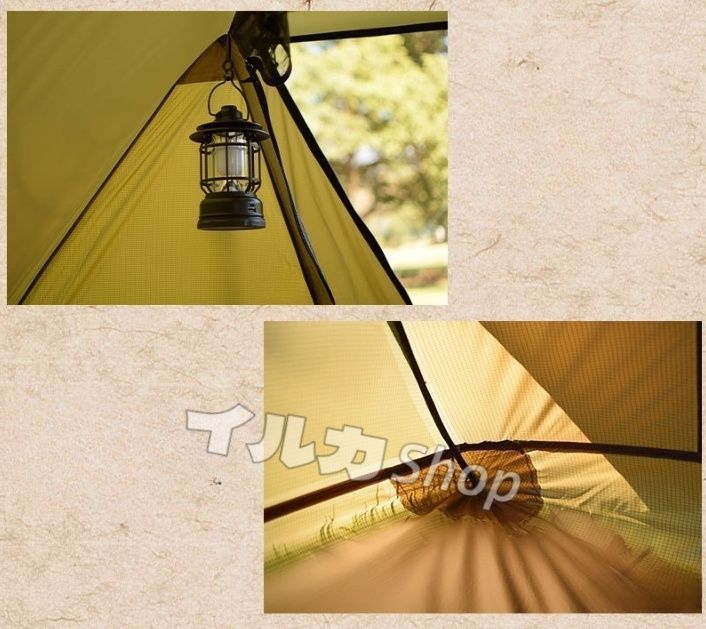 テント＆タープ一体型軽量公園キャンプビーチテント収納バッグペグ付き簡単組立 防災
