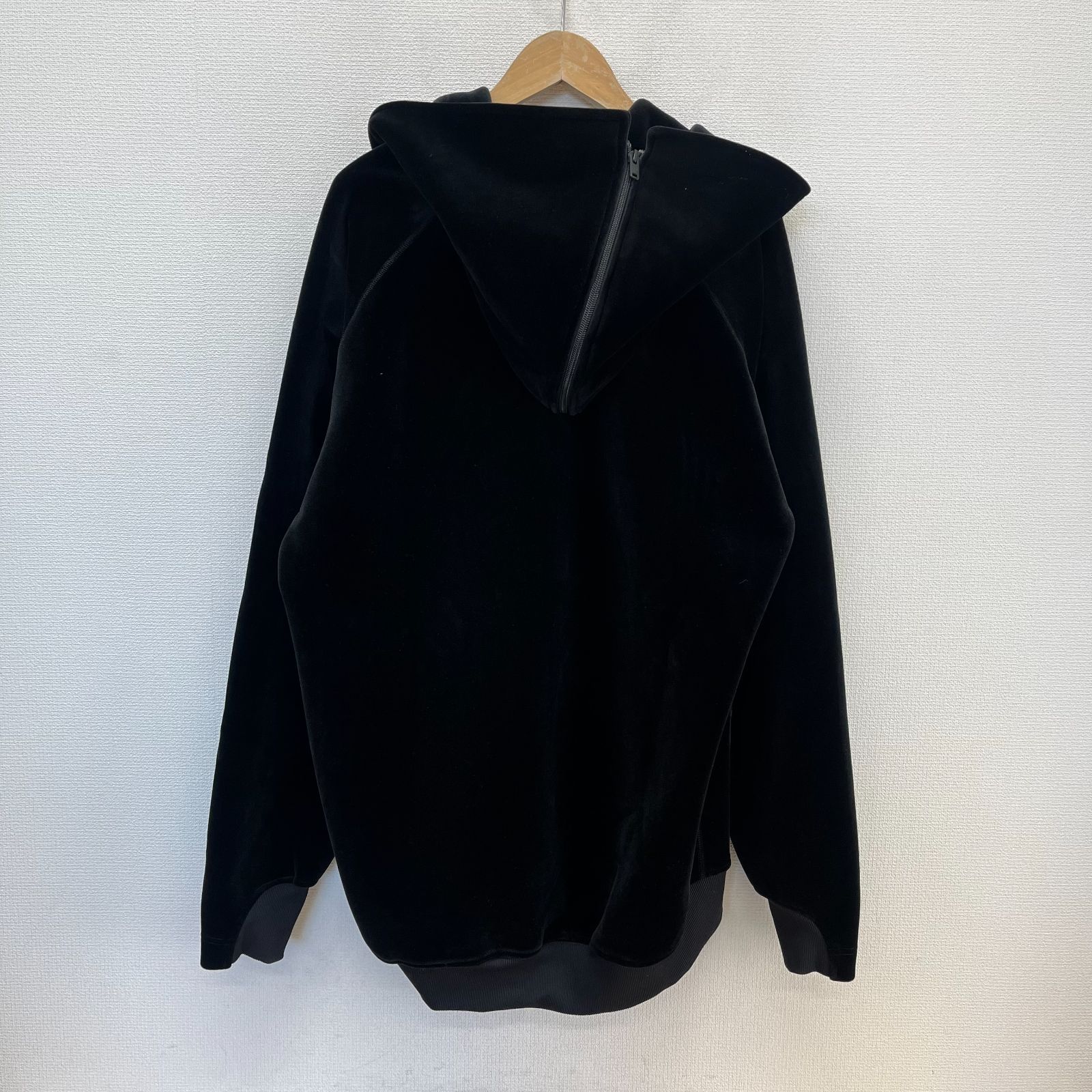 Y-3 ワイスリー IL2149 VELVET FULL ZIP HOODIE オーバーサイズ 