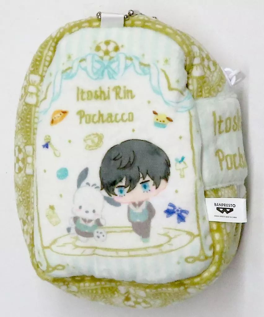 ブルーロック 糸師凛サンリオ キャリーポーチ　16個まとめ売り 中古】バッグ 糸師凛×ポチャッコ ぬいぐるみキャリーポーチvol.2