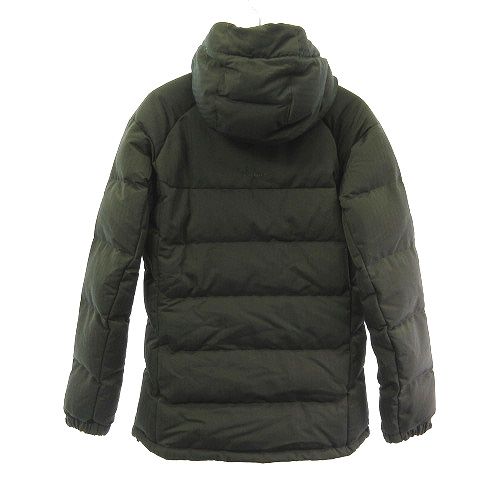 美品  マムート カーキ フーデッド ナイロン ダウンジャケット MAMMUT 男性用