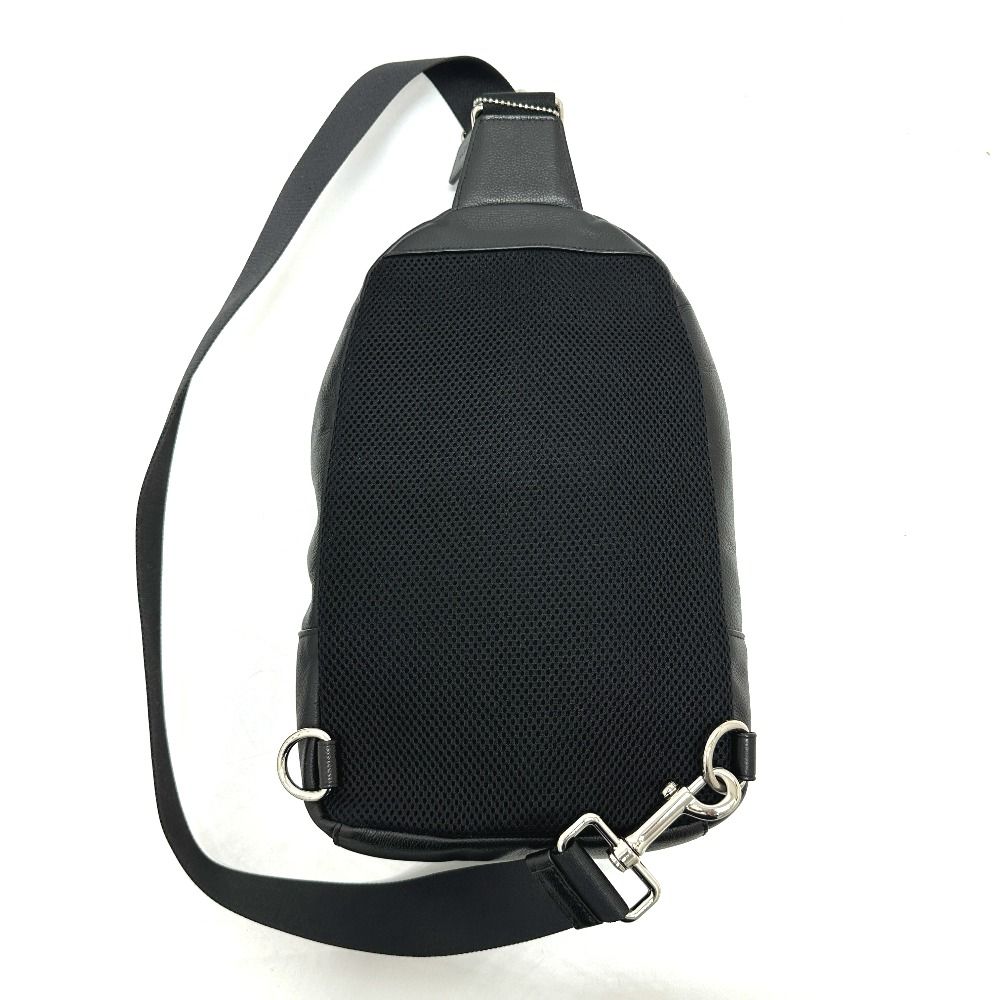 COACH コーチ ボディバッグ ロゴ F54770 レザー ブラック - メルカリ