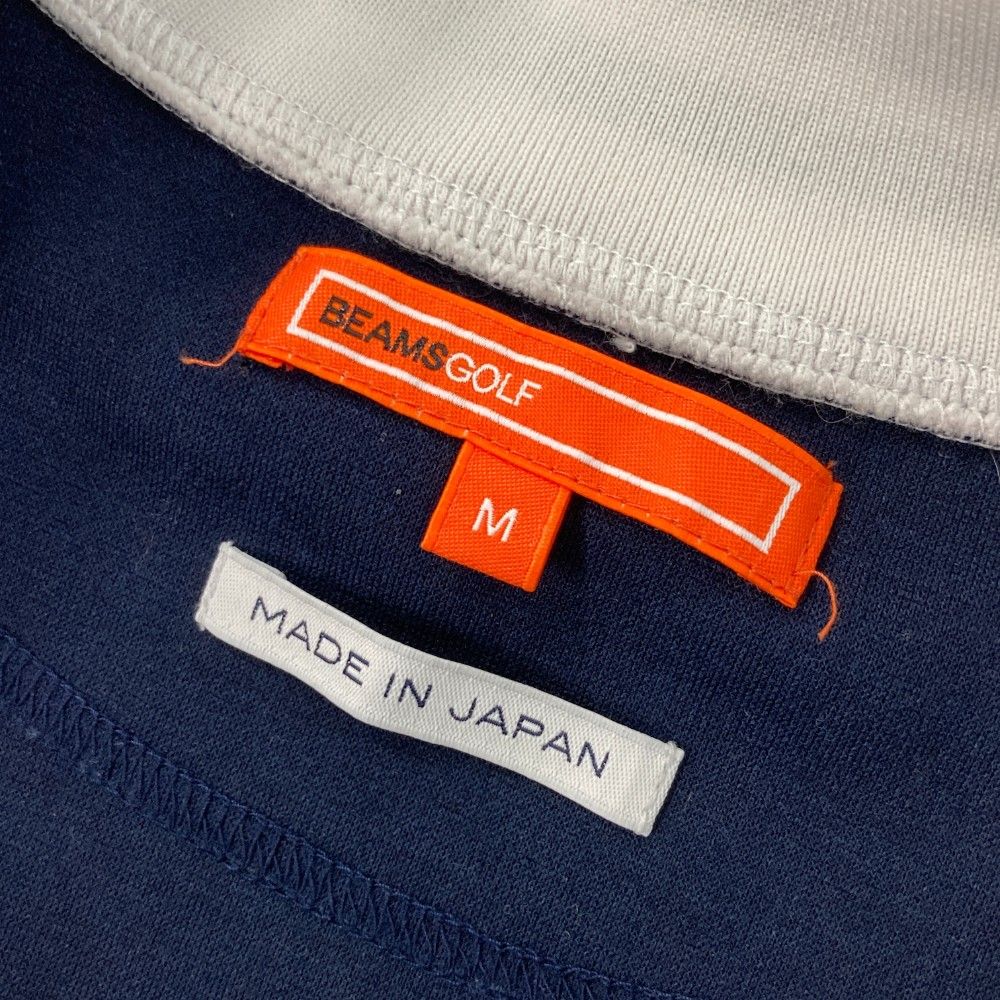 サイズ：M BEAMS GOLF ビームスゴルフ  ハーフジップ半袖Tシャツ  ネイビー系 [240101441937] ゴルフウェア レディース ストスト BEAMS GOLF ビームスゴルフ ハーフジップ半袖Tシャツ ネイビー系