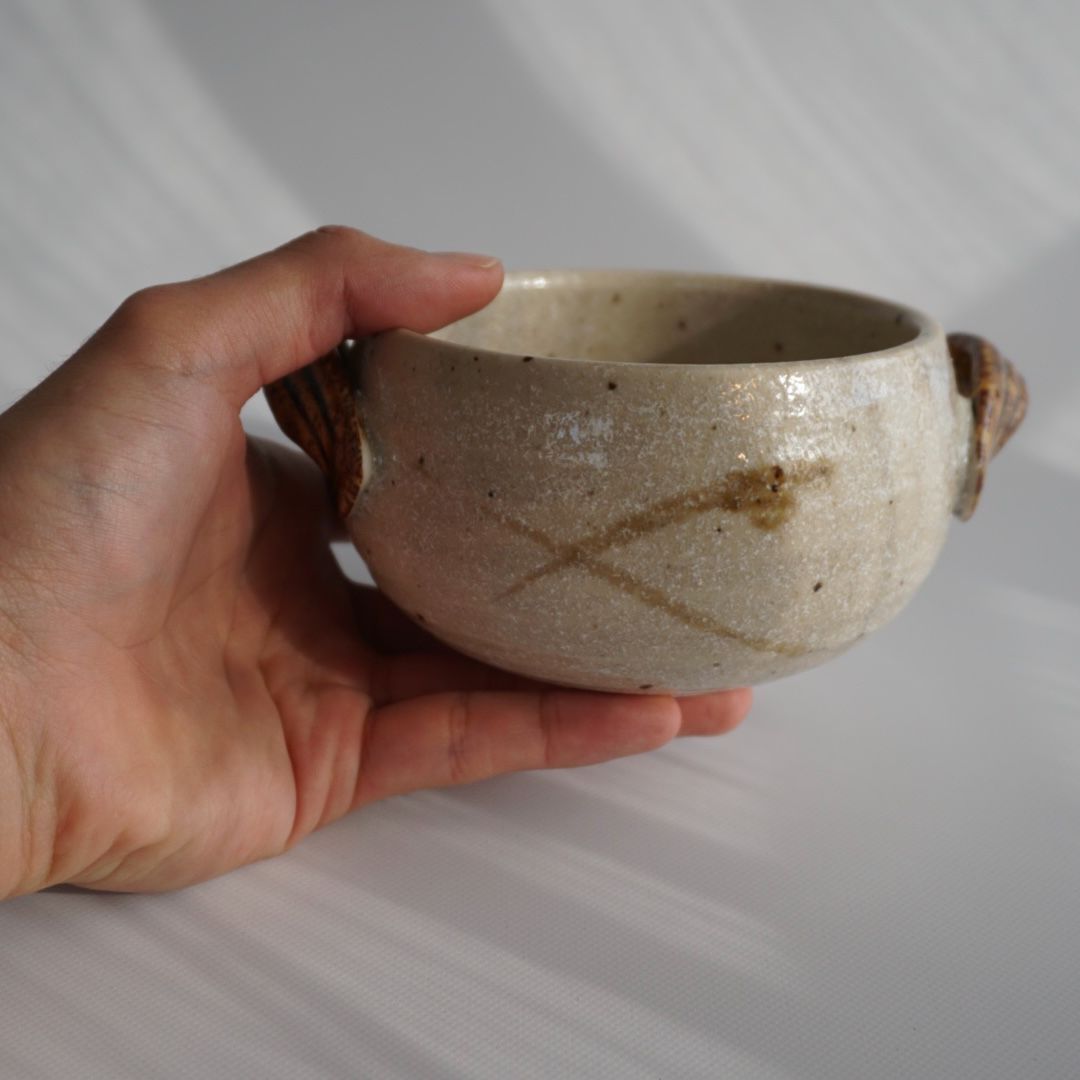 美濃焼 土物 スープボウル スープカップ シチューボウル ベージュ 2個