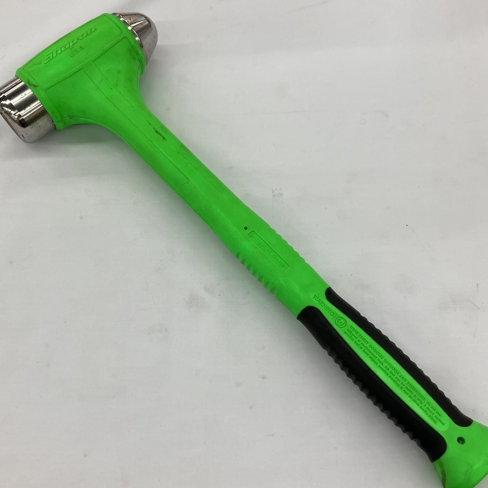 △△Snap-on スナップオン ショックレス 無反動 ボールピーンハンマー HBBD56 グリーン
