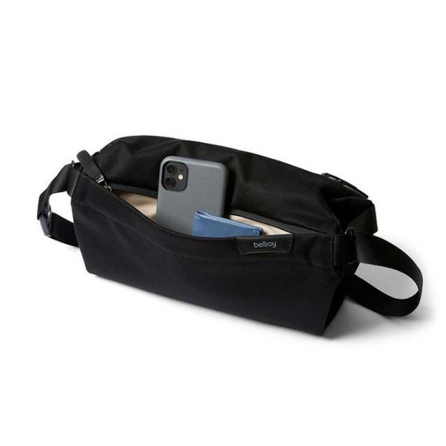 Bellroy 7L ブラック ボディバッグ Lite Sling | Lightweight Crossbody Technical Adventure Bag