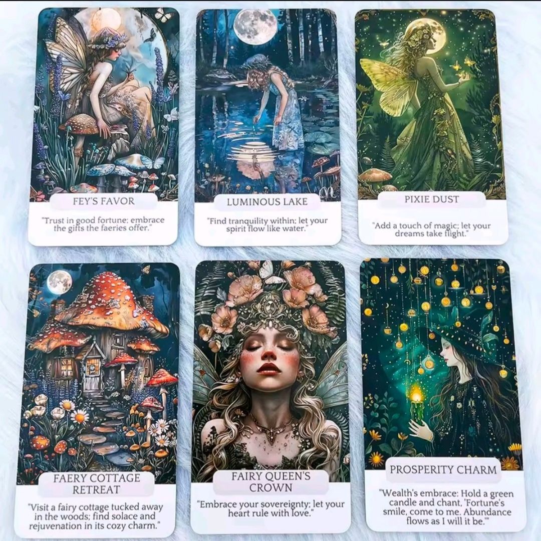新品】ウィスパーズフェアリーオラクルカード 54 枚 カード12cm×7 cm
