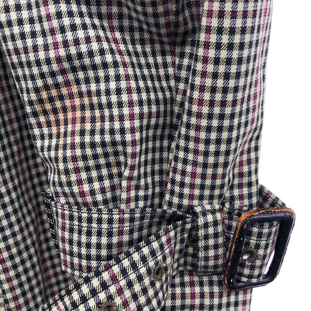 60年代 カナダ製 Aquascutum アクアスキュータム チェック トレンチ