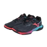 mizuno ミズノ　WAVE FANG 2FIT 71GA2315（37）ダークグレー×レッド×ブルー　バドミントンシューズ　15000