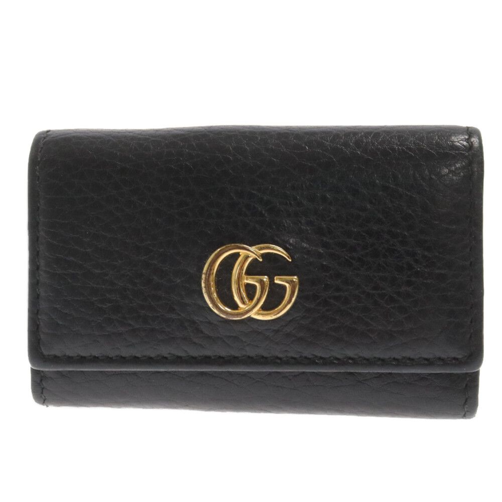 【極美品】GUCCI　キーケース　6連　スプリーム　マーモント　レザー　ブラック 楽天市場】【未使用品】 グッチ キーケース 6連 GGマーモント