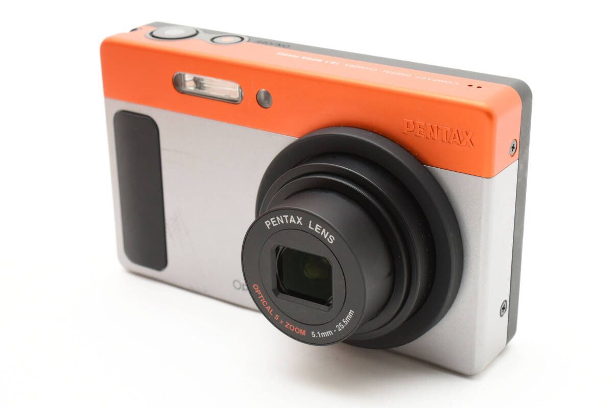 ☆極上品☆ ペンタックス PENTAX Optio H90 オレンジ 充電器付属
