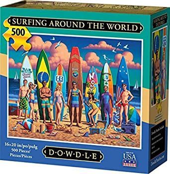 Dowdle Jigsaw Puzzle - Surfing Around The World - 500 Piece