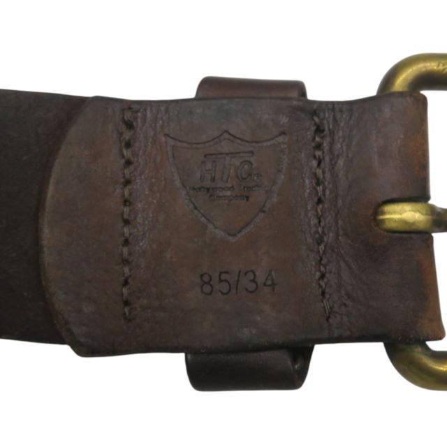 HTC スタッズベルト ダークブラウン/ゴールド 85/34inc【付属品完備】 正規取扱店 HTC(Hollywood Trading Company) Belt #24 1.25 with