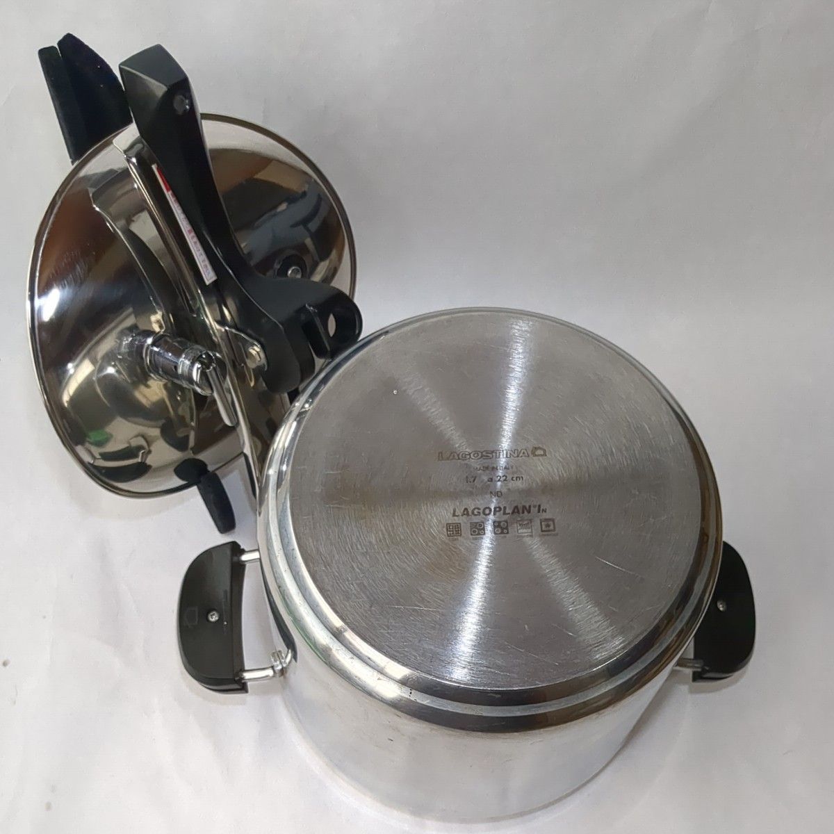 【グリーンブック付き】ラゴスティーナ圧力鍋 90シリーズ 7リットル グリーンブック付き】ラゴスティーナ圧力鍋 90シリーズ 7