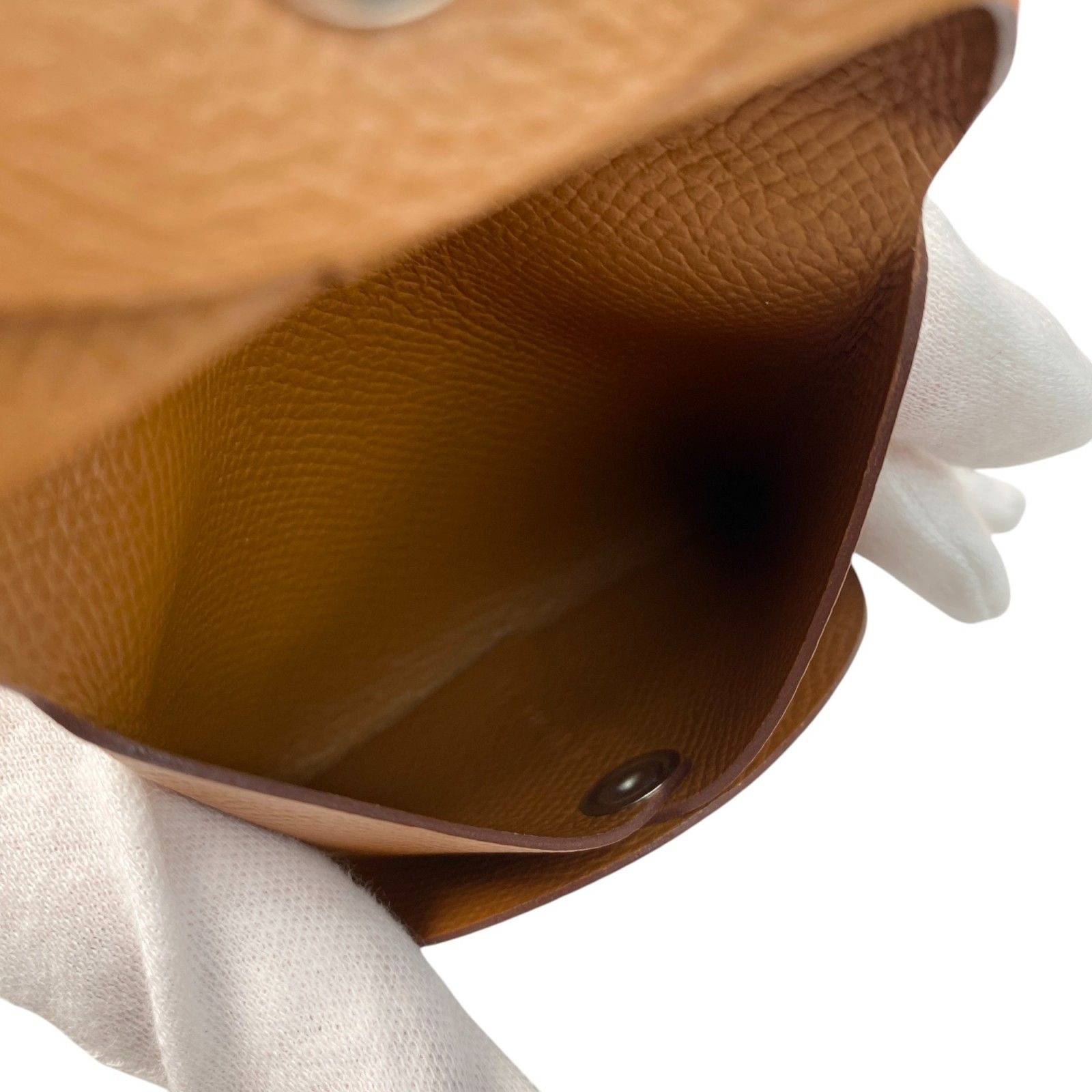 HERMES バスティア　ゴールド　B刻印 未使用 エルメスHERMES バスティア ゴールド コインケース B刻印