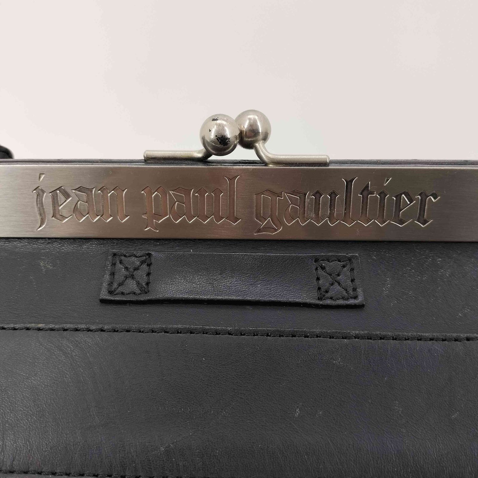 ジャンポールゴルチエ バック メタルプレート がま口 Jean Paul