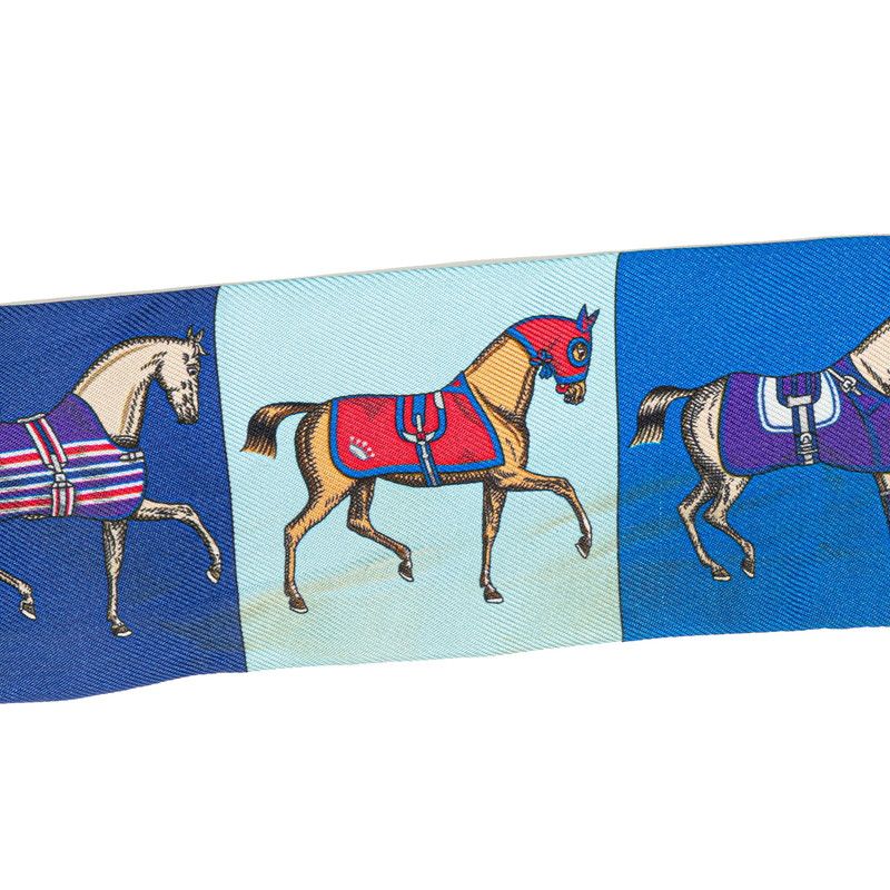 エルメスHERMES ツイリーCouvertures Nouvelles 馬着柄 エルメス ツイリー Couvertures Nouvelles 馬着 スカーフ シルク