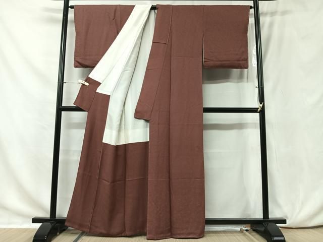 平和屋着物□上質な色無地 山吹茶色 正絹 逸品 CAAR2927yc