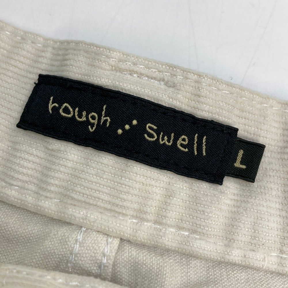 サイズ：L ROUGH&SWELL ラフアンドスウェル 2023年 コーデュロイハーフパンツ  ホワイト系 [240101461916] ゴルフウェア メンズ ストスト サイズ：L ROUGH&SWELL ラフアンドスウェル 2023年 コーデュロイ