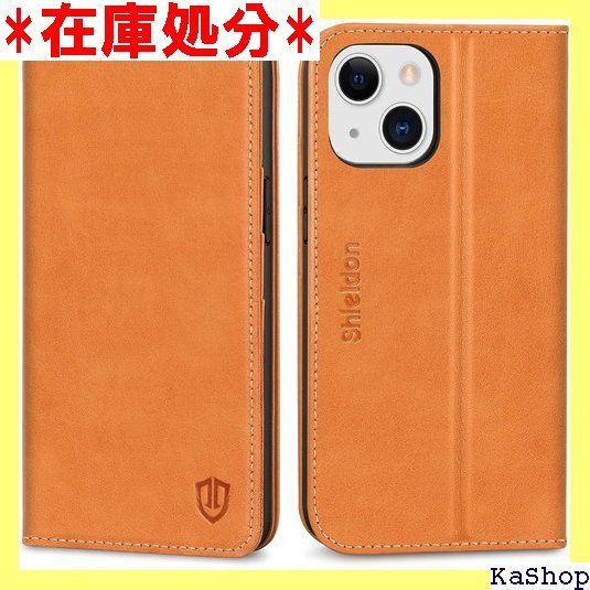 SHIELDON iPhone13 対応 ケース 手帳型 本革 衝撃吸収TPU素材 横置きスタンド機能 カード収納 RFIDブロッキング マグネット内蔵 全面保護 アイホン13 6.1インチ対応 スマホケース 5G 202発売 レトロブ