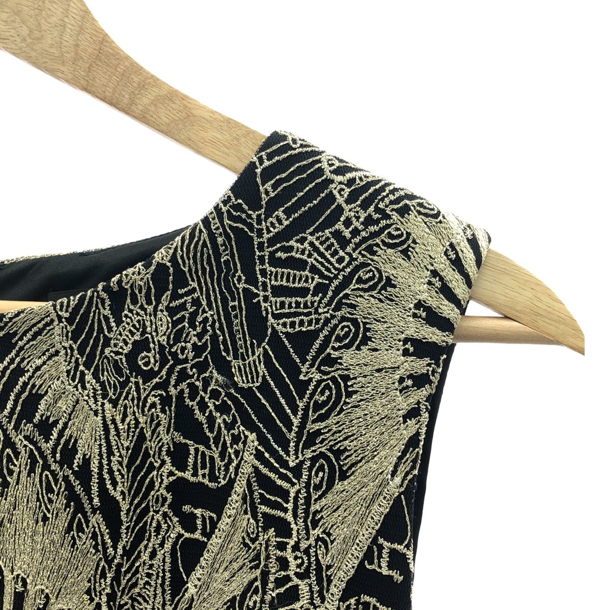 タダシ ショージ TADASHI SHOJI ノースリーブ ミディアム ドレス