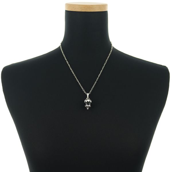 ジョージジェンセン　イヤー　ネックレス　ペンダント　オニキス　ローズヒップ ジョージジェンセン ネックレス オニキス ヘリテージ 1991 ローズ