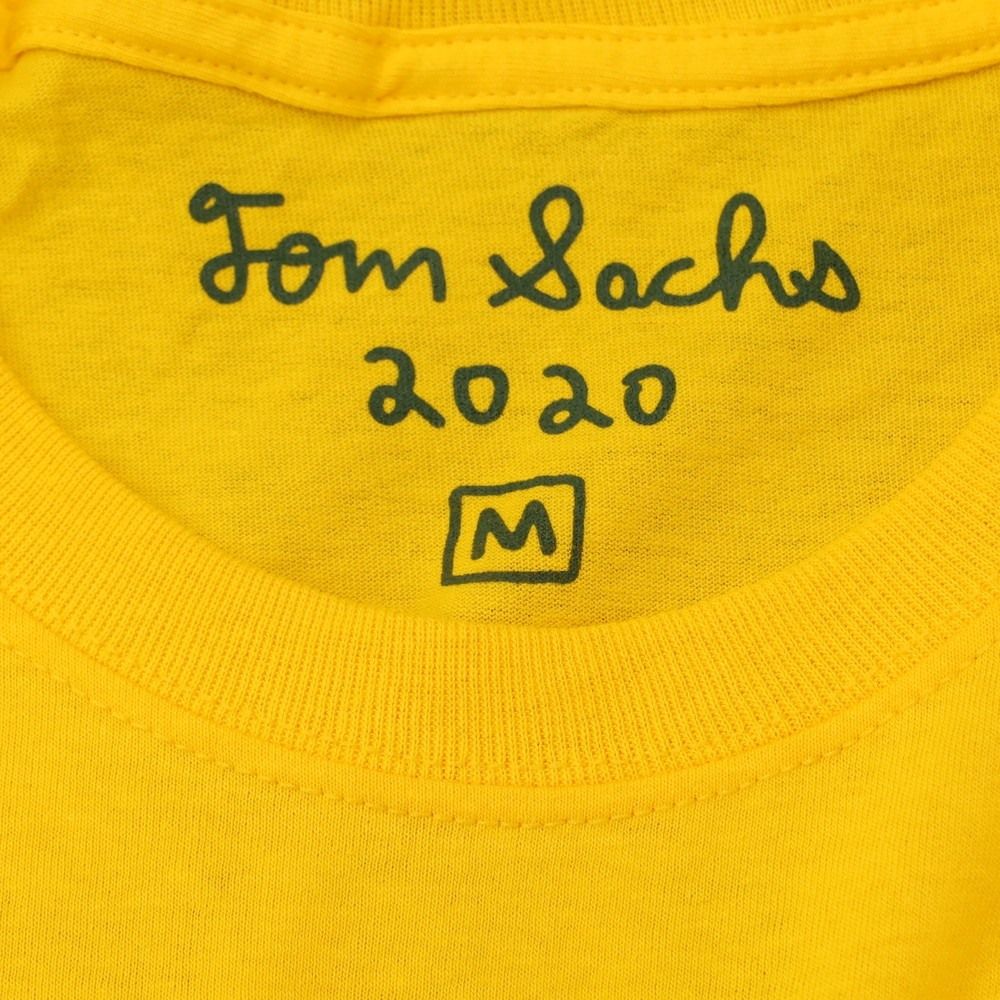 【中古】【未使用】トムサックス Tom Sachs プリント 長袖Tシャツ イエロー系【サイズM】【メンズ】 【未使用】トムサックス Tom Sachs プリント 長袖Tシャツ イエロー系【サイズM】【メンズ】