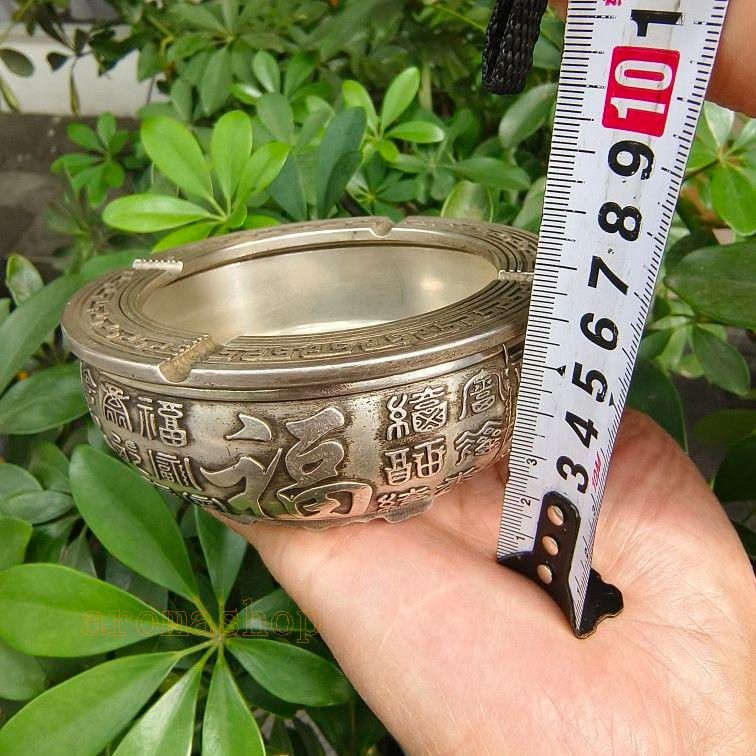 銅 細工 百福金蟾招財進宝灰皿 茶道具 香道具 装飾品 工芸品