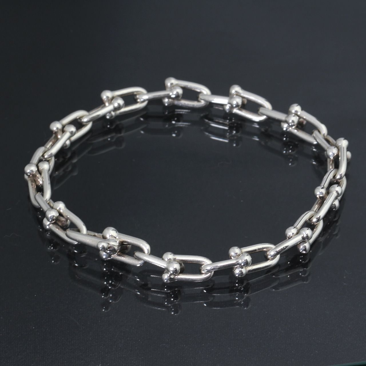 ティファニー TIFFANY＆CO．ハードウェア スモールリンク ブレスレット 925 9963