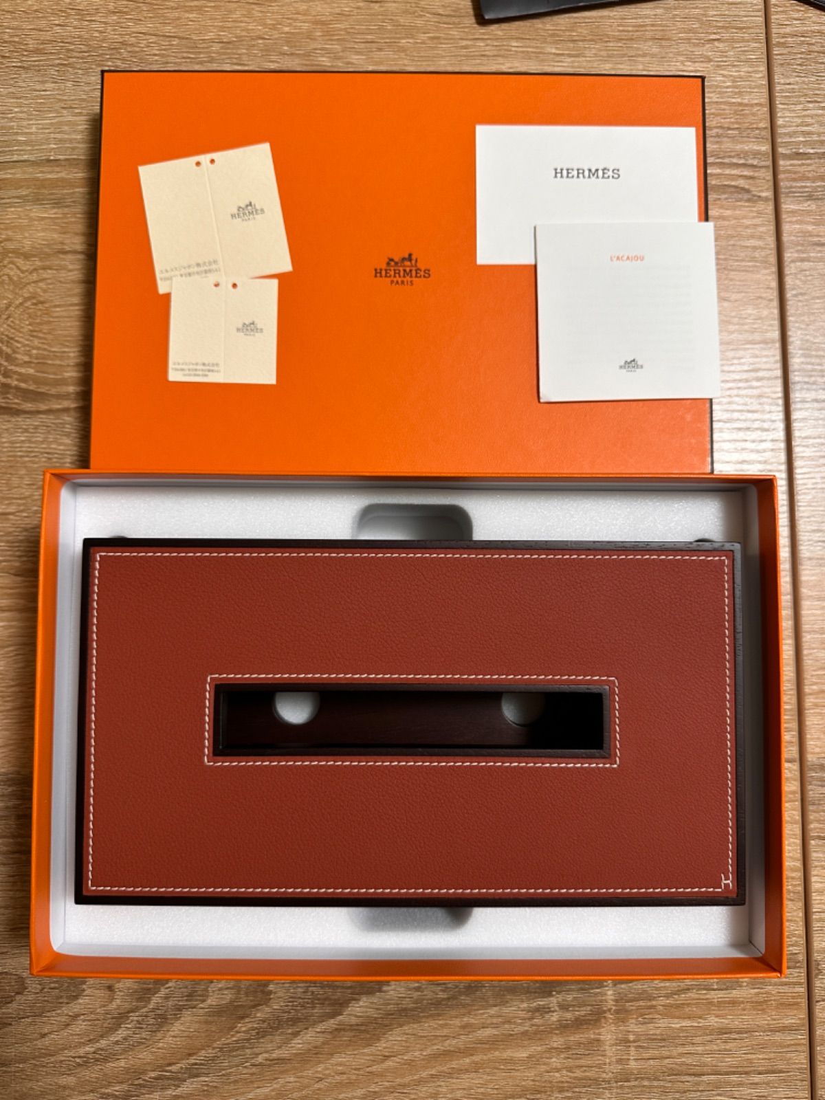 エルメス ティッシュケース ティッシュボックス HERMES - メルカリ