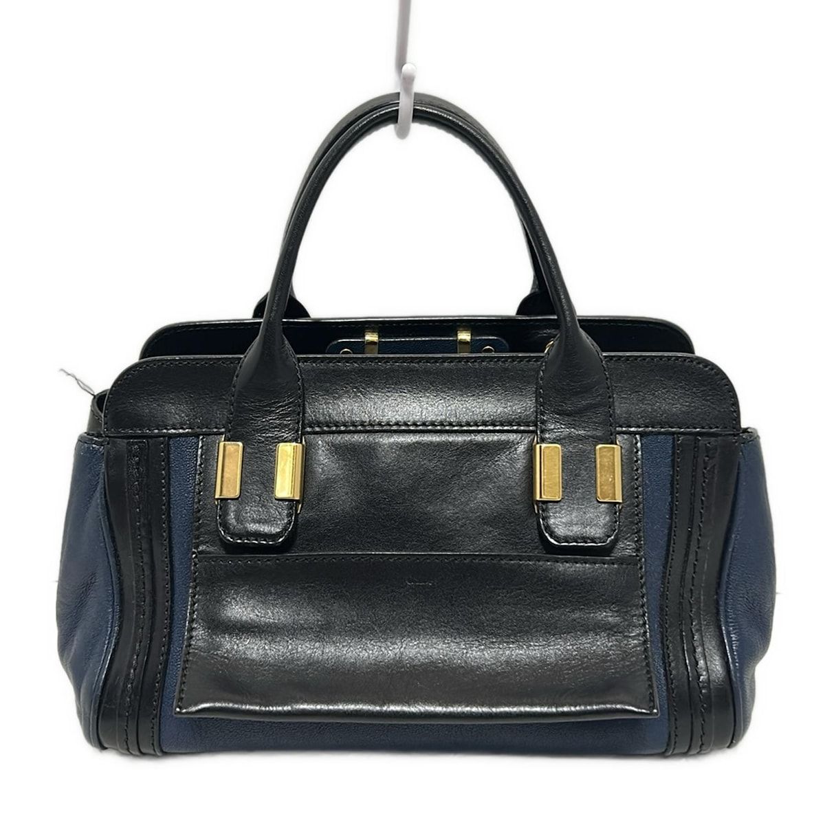Chloe(クロエ) ハンドバッグ アリス S157733Y-706 黒×ネイビー