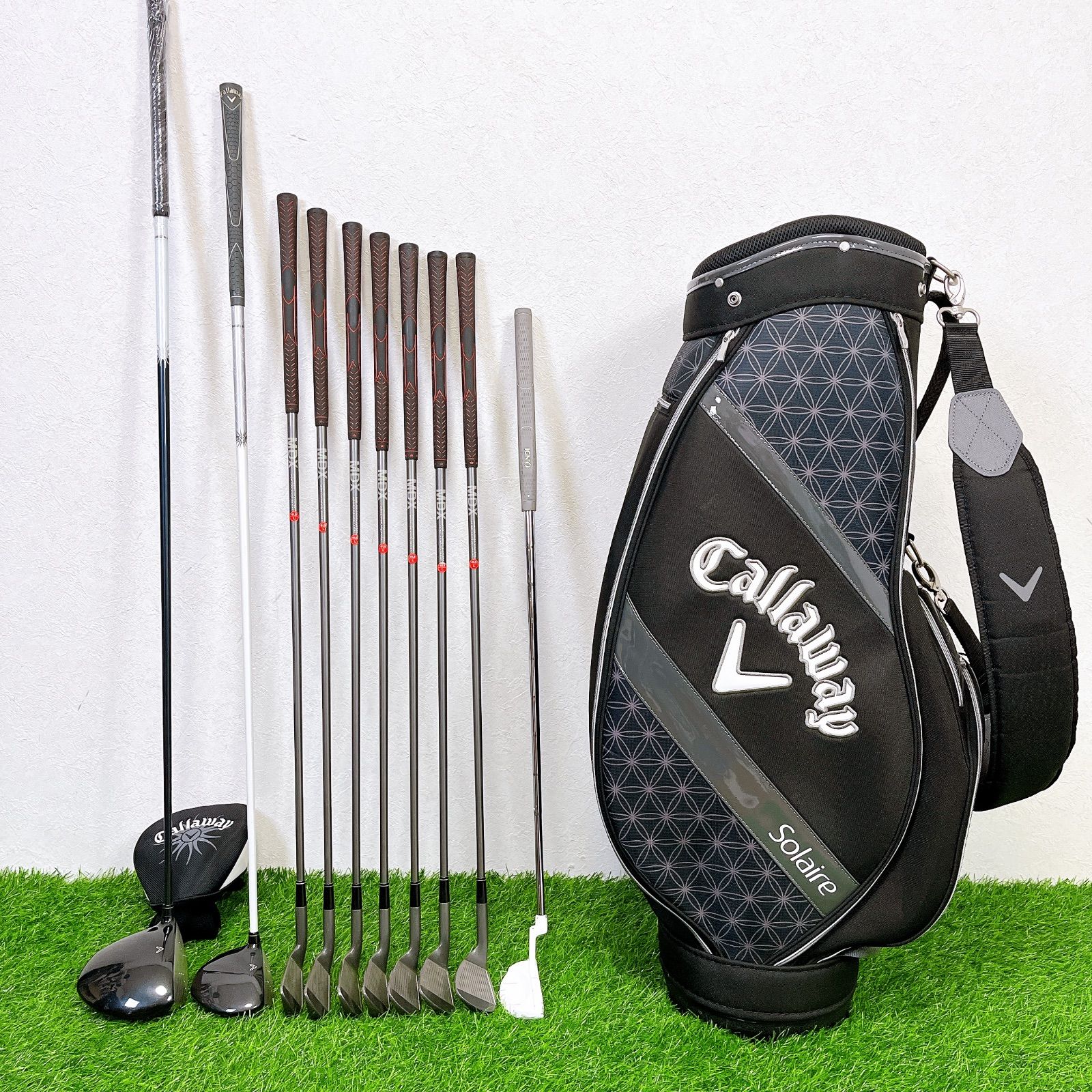 ピアス モデル Callaway solaire キャロウェイ ソレイユ ソレイル レディースゴルフクラブセット 10本 【日本最大級】
