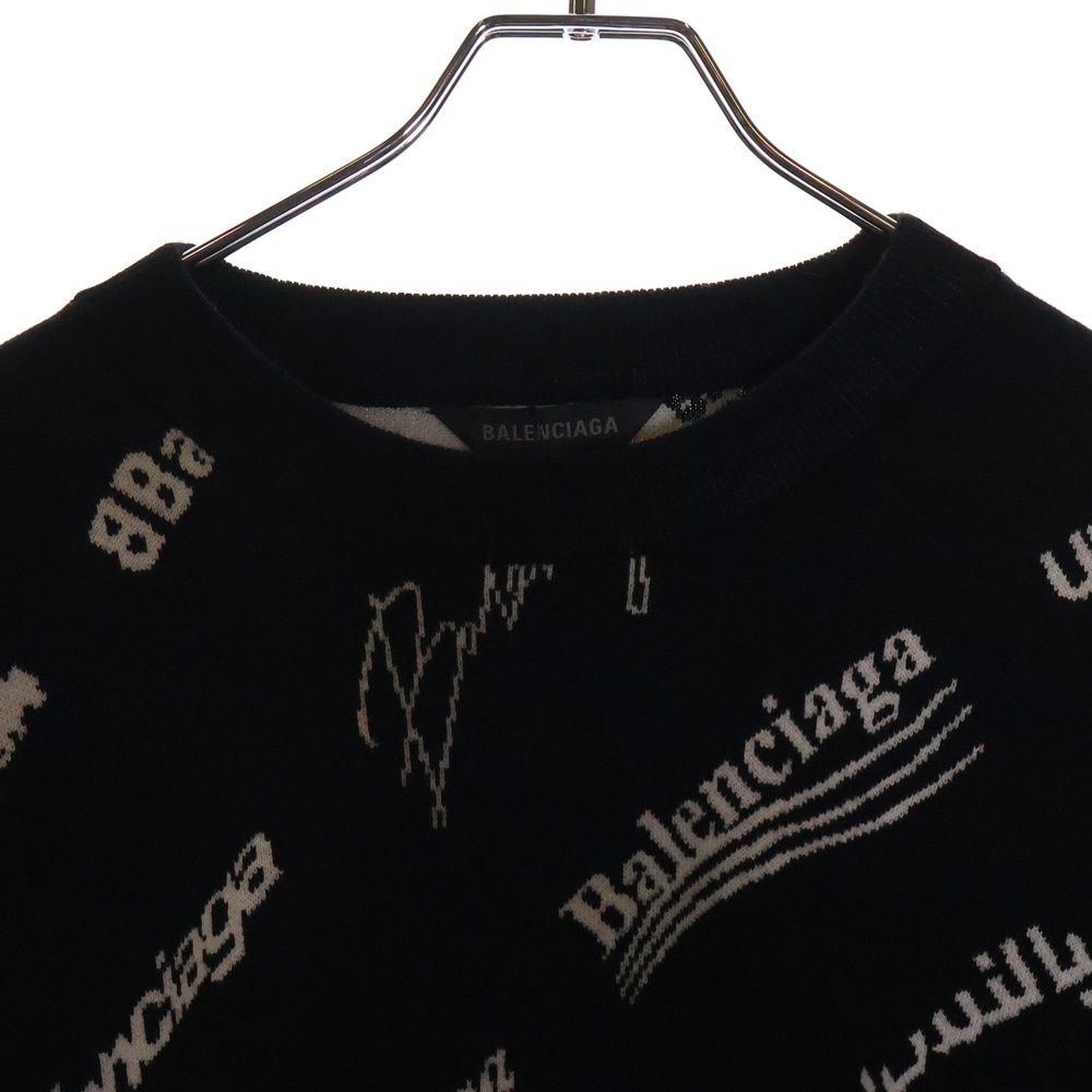 BALENCIAGA バレンシアガ Logomania All Over Sweater ロゴマニア