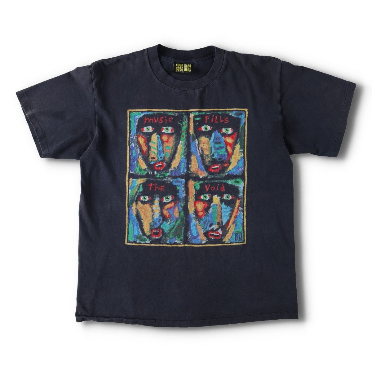 古着 90年代 YOUR HEAD GOES HERE Fred Babb フレッドボブ アートTシャツ メンズL相当 ヴィンテージ|evb010870