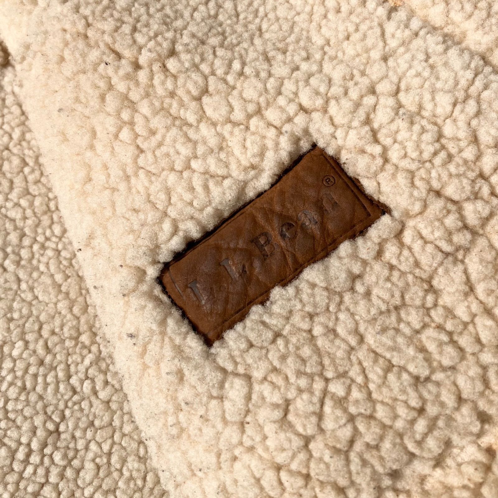 80s 90s L.L.Bean ランチコート ムートンコート リアルレザー スエード