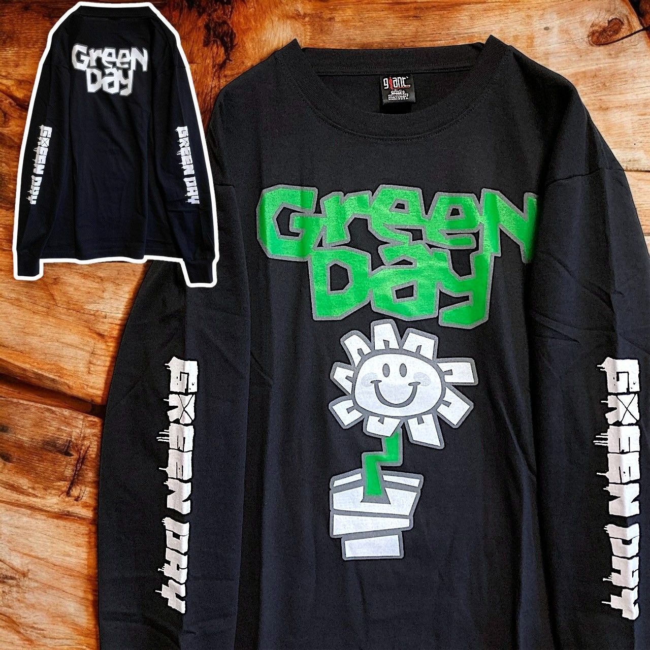 ☆【Green Day / グリーンデイ】 バンド長袖Tシャツ / ロンT