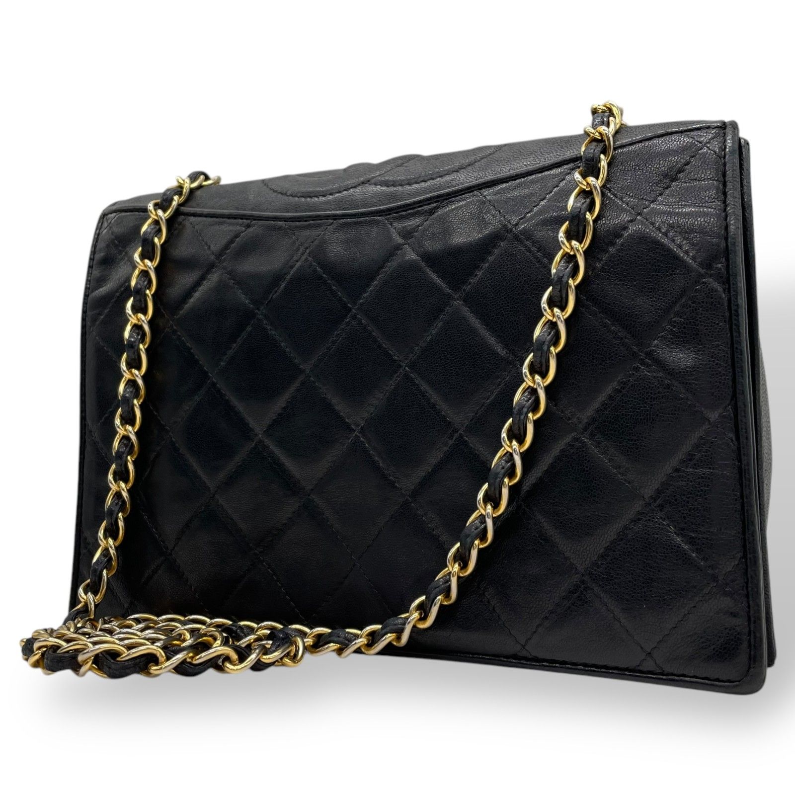 CHANEL シャネル マトラッセ チェーンショルダー ココマーク レザー 