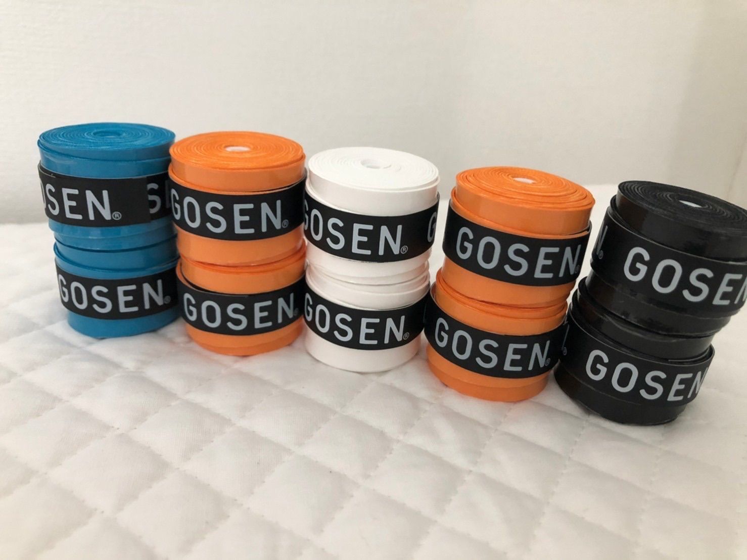 人気ショップが最安値挑戦 GOSEN グリップテープ 6個 迅速発送 黒色✳︎色変更可 ゴーセンマイバチ16