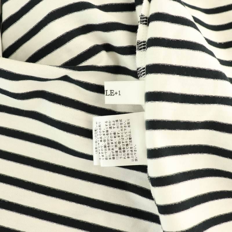 トレフルプラスワン TREFLE+1 ラメボーダー カットソー Tシャツ 長袖