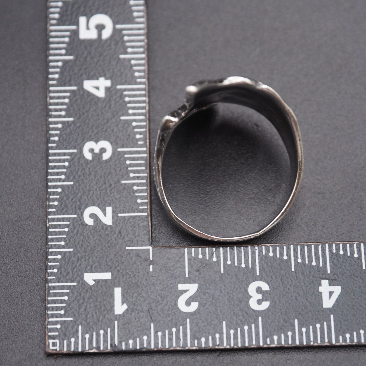 C274 ヴィンテージ 925刻印 リング リーフ デザイン シルバー