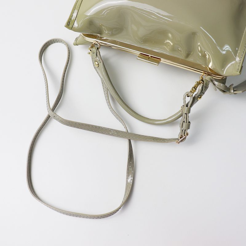 ポティオール POTIOR ショルダーバッグ 本革 グレー PotioR 別注ミニ