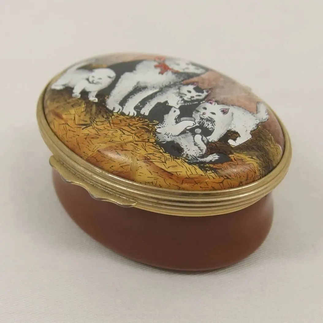 HALCYON DAYS ENAMELS 【エナメルボックス】ピルケース/小物入れ