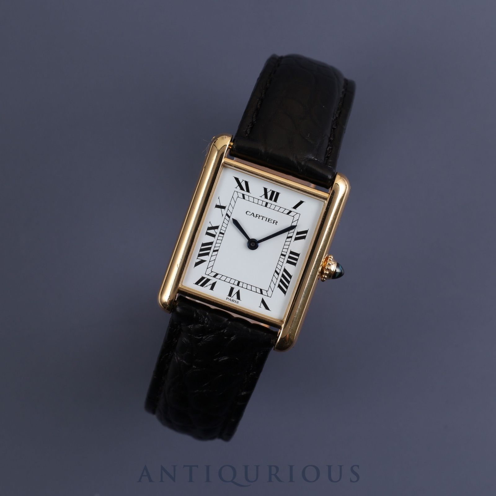 CARTIER カルティエ TANK LOUIS CARTIER LM タンクルイカルティエ LM 81720552 78086 手巻き  Cal.78-1 750 革 純正バックル（750）ホワイトPARIS文字盤 カルティエブティックコンプリートサービス済み - メルカリ