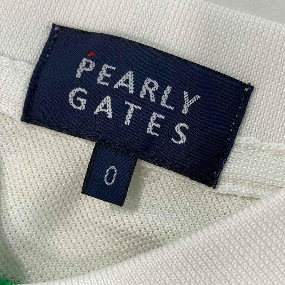 サイズ：0 PEARLY GATES パーリーゲイツ 半袖ポロシャツ ボーダー柄