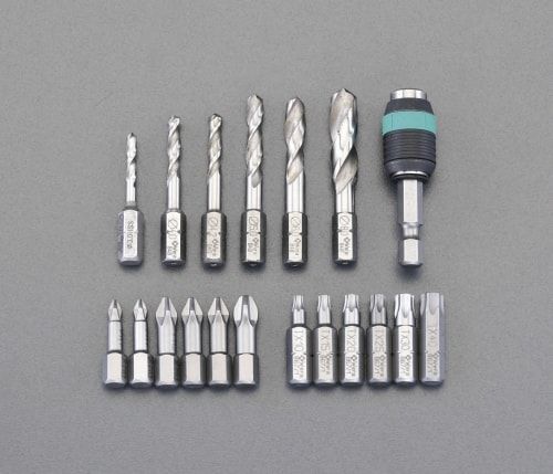 Wera1|4”ドリルビットセット 19点 ケース付848|851|867|19 Metal Twist Drill Bits and Bits Set 104652