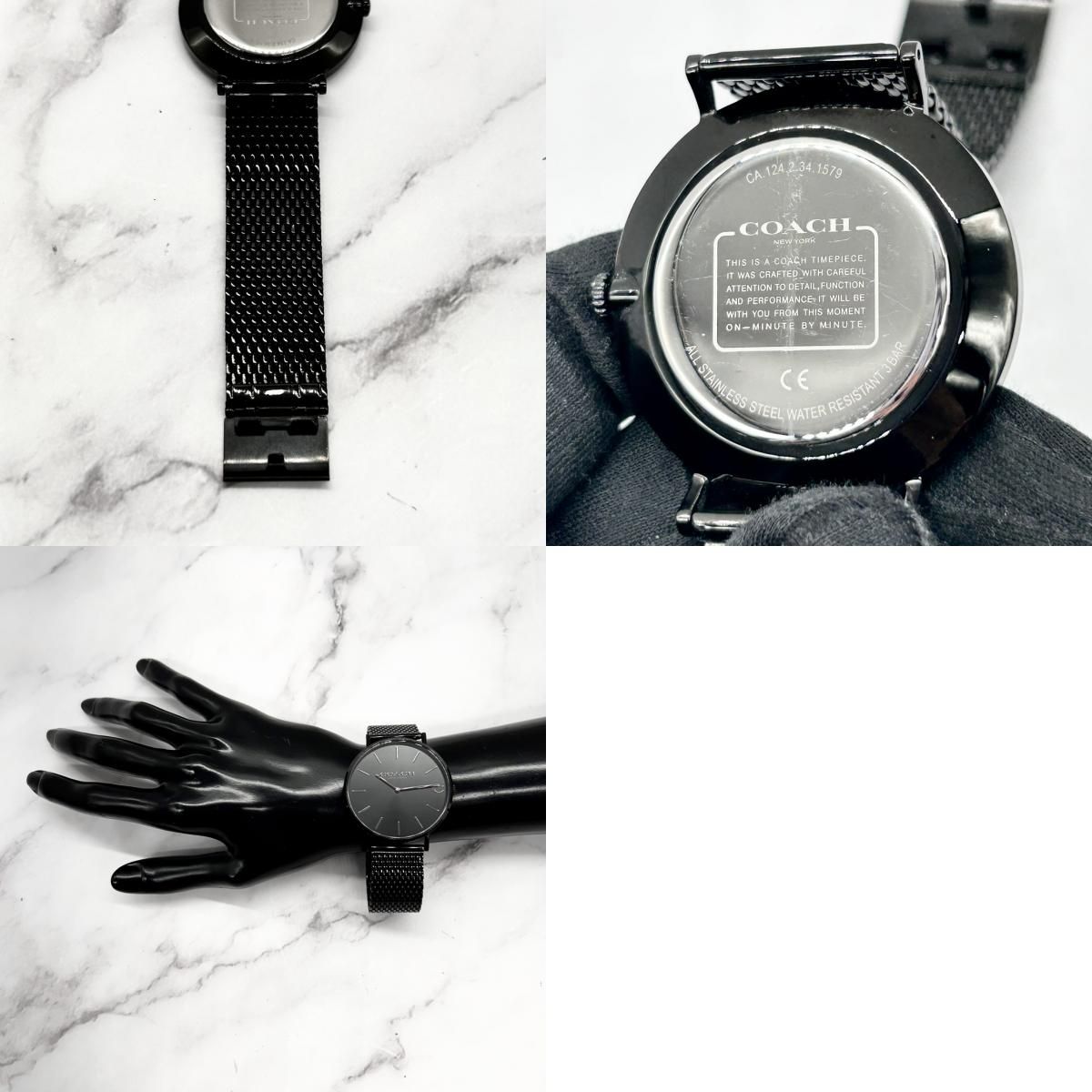 COACH◇クォーツ腕時計/アナログ/BLK/CA.124.2.34.1579