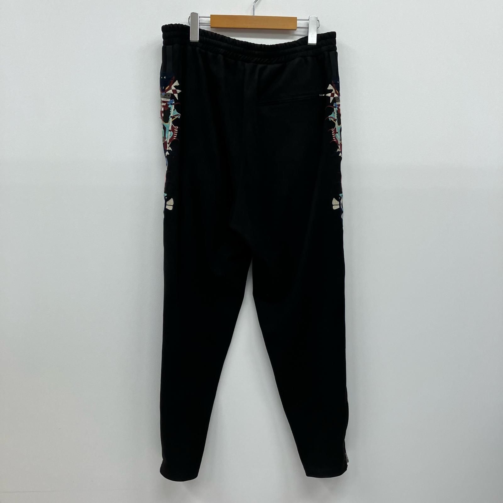 イオン広店 doublet ダブレット パンツ CHAOS EMBROIDERY SUEDE TRACK PANTS 20AW20PT135 ブラック サイズ XL 107